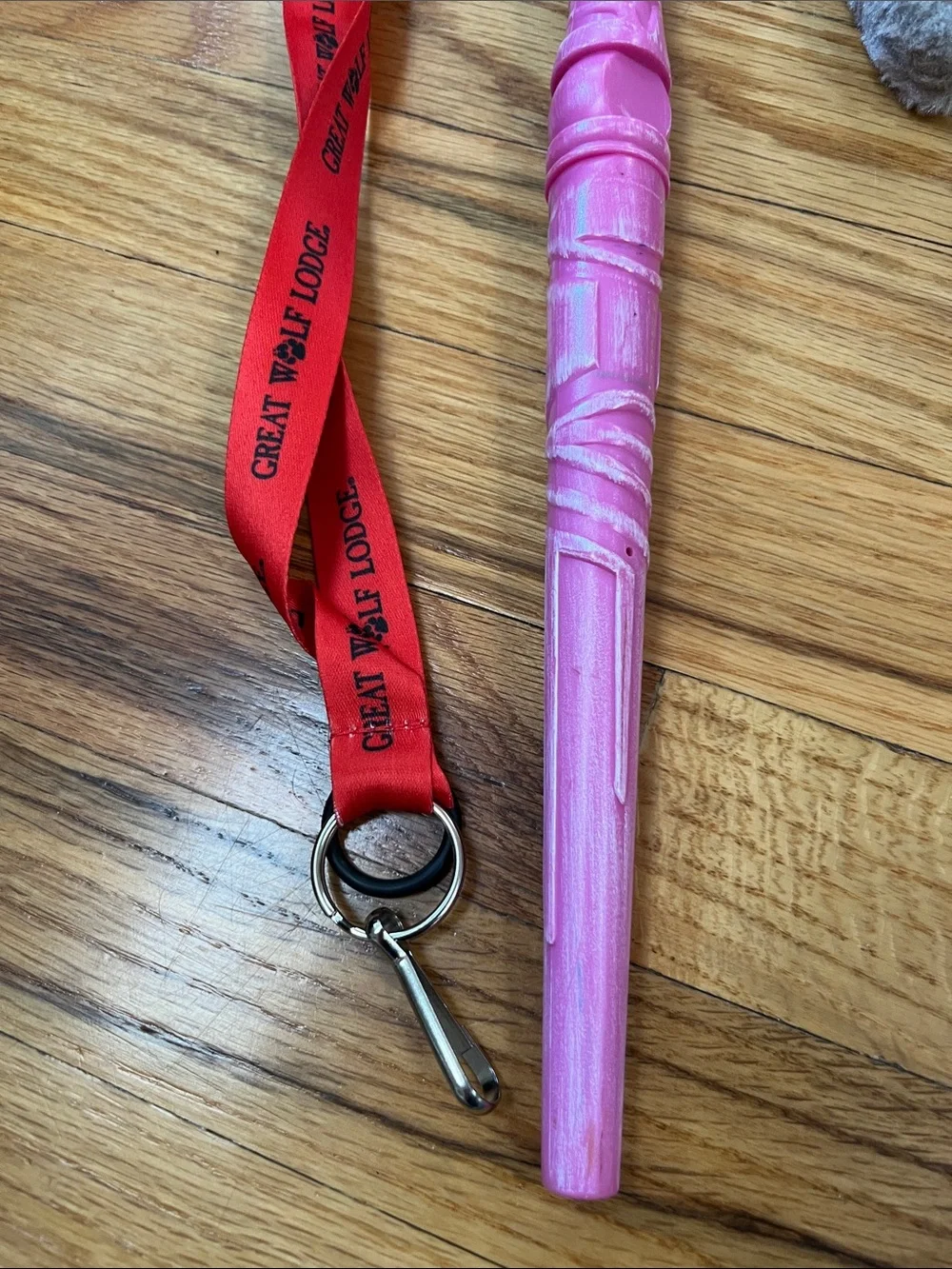 Wolf ears, lanyard and Pink Pegasus Wand - Great Wolf Lodge